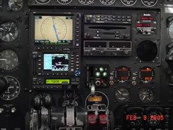Close-up of updated instrument panel